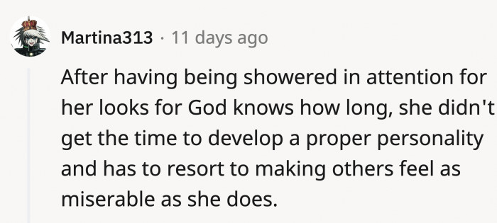 If they already know they're pretty, why not work on something else?