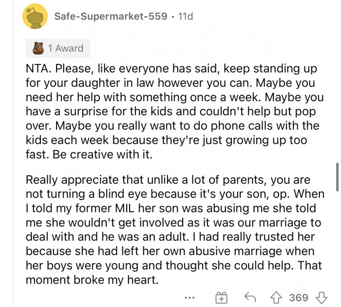 Some parents don't notice these types of things, so it's good that OP is.