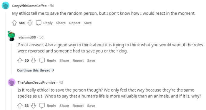 10. Another question to ponder on: Who's to say that a human's life is more valuable than an animal's?