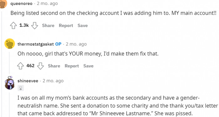 I would be so pissed...