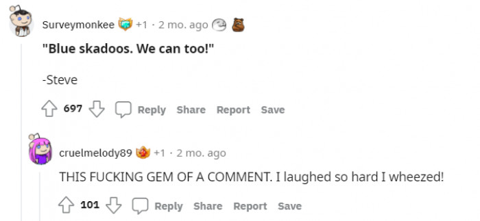 Probably the best comment.