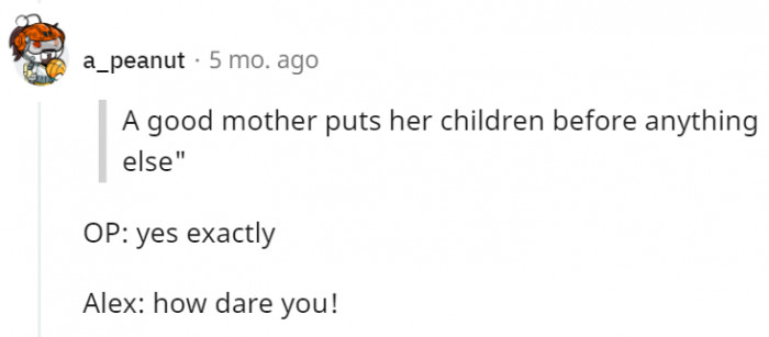 It's like he was just looking for something to sulk about