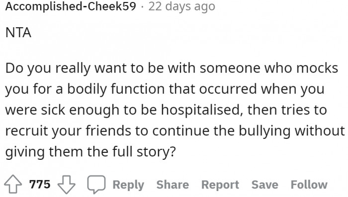 The boyfriend and friends are not worth it.