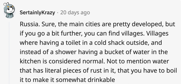 With how they portray Russia, you wouldn’t think this vast country is actually more underdeveloped than many people believe