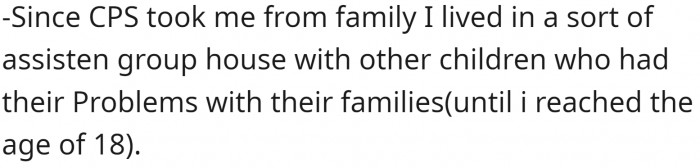 Because OP could potentially harm his own brother.