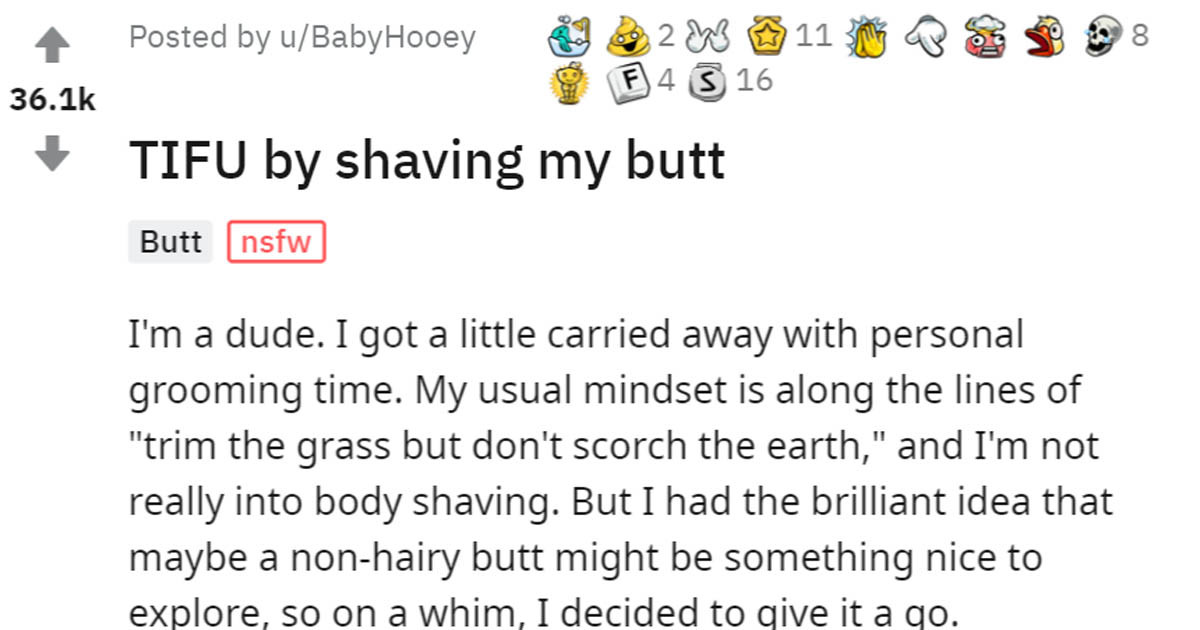 Ass Shaving