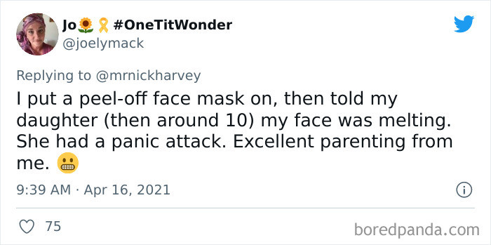 #24 Well, leastways she discovered her child have tendency for panic attacks.