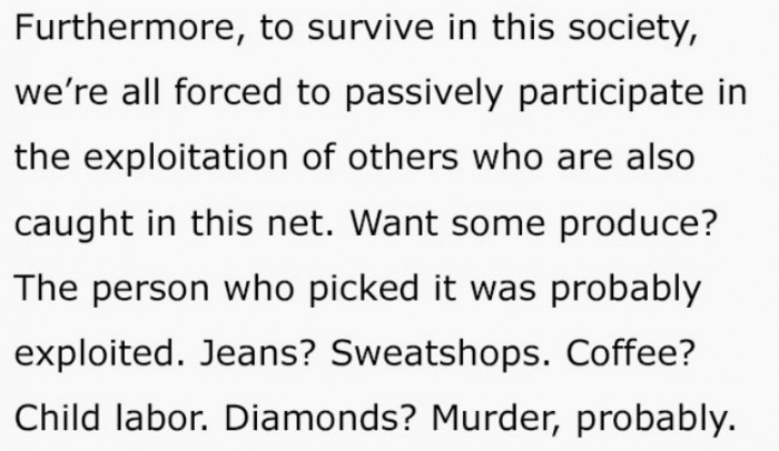 And now it has become a habit to live off of others.