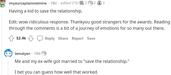 Saving the relationship