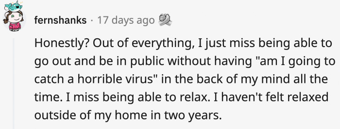 34. We've been in a collective worldwide clench