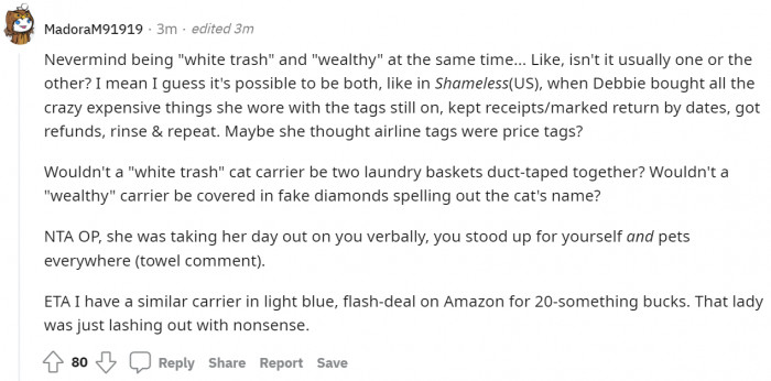 The carrier doesn't even look that royal for someone to point it out so negatively.