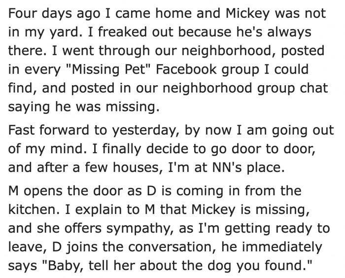 Mickey was close to being found