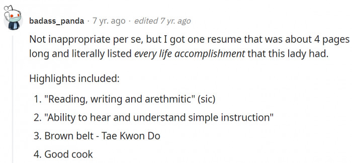 It's not bad to be proud of your life, but come on