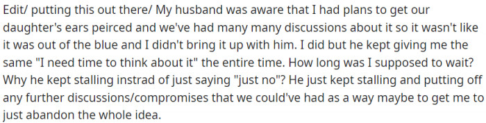 And she added an edit later on...