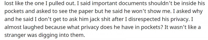 He claimed that the little piece of paper was an important document. 