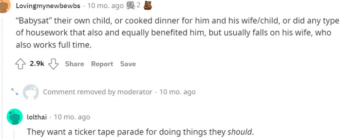 It's your job, stop looking for accolades...