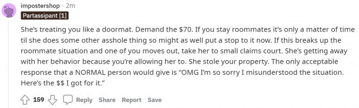 Such behavior should be strictly stopped right after the first time.