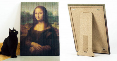 Genius Inventor Creates Scratching Posts For Cats That Look Like Masterpieces