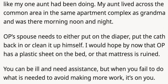 There comes a time when OP's husband must be accountable for the consequences he faces due to his stubbornness