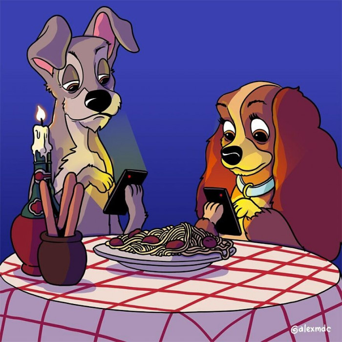 18. What Lady and the Tramp were really doing behind the scenes
