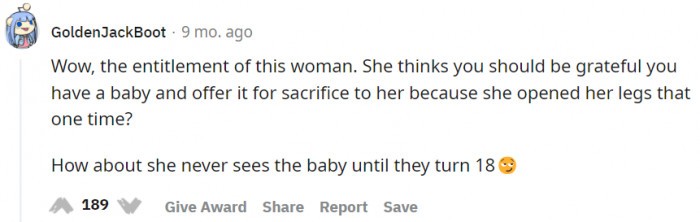 Best MIL meets baby when he's 18.