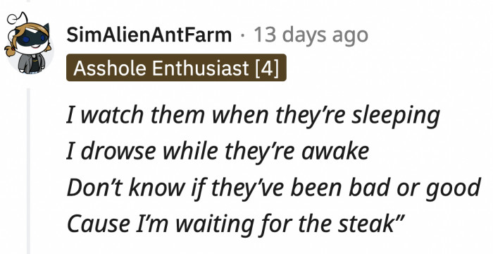 OP also has a new theme song when he receives the Father of the Year award