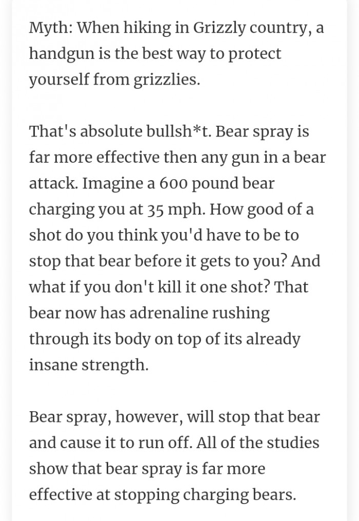 #14 Grab yourself some bear spray.