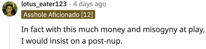 It's OP's only choice.