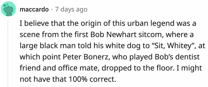 The origin of this urban legend comes from a sitcom!