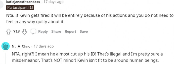 Kevin isn't fit to be among human beings
