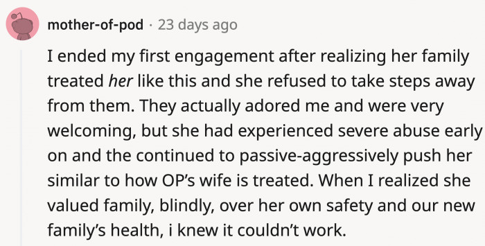 Sometimes it's not the significant partner who's being...