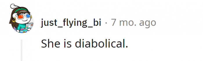 An awful mother-in-law indeed.