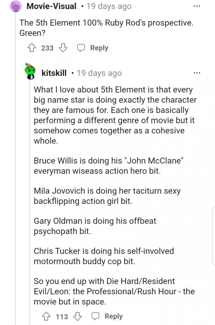 21. The 5th Element from Rod's perspective