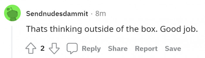 16. Is this what bosses mean when they say think outside the box?
