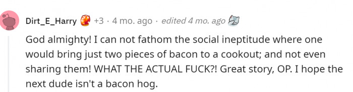 And some people focused on bacon