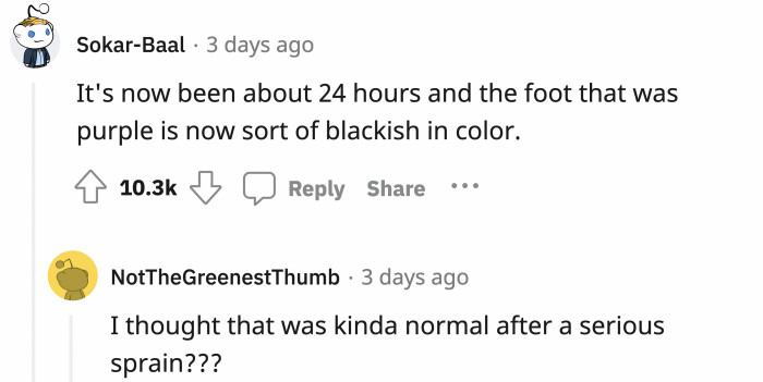 A simple sprain might not be so simple after all