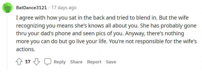 Of course, she knows about it, and that's why she created a scene