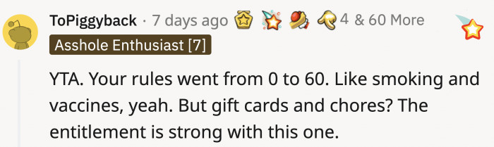 Reasonable. Reasonable. Reasona-- wait, can you repeat that rule again?