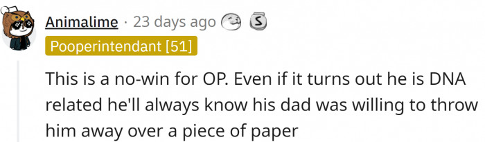 It is a no-win situation.