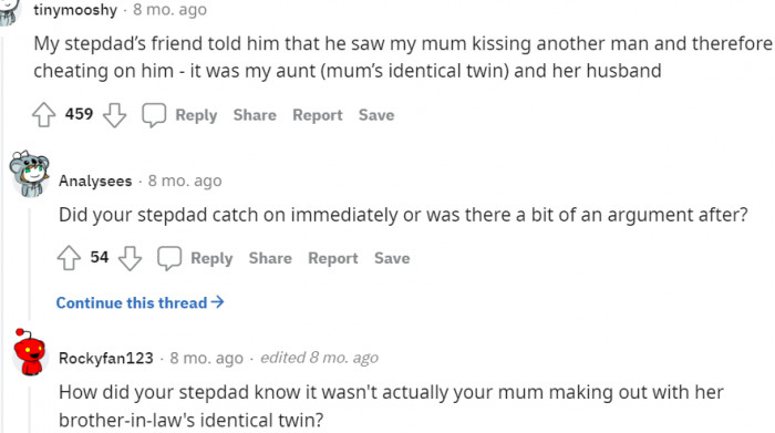 These questions are going to give me a twin headache...