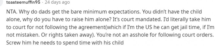 5. Dad's Getting the Bare Minimum