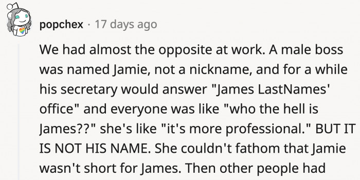 More professional, even though it wasn't his actual name?