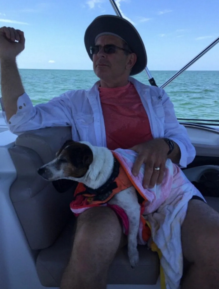 Thankfully, the Pup Was Wearing a Life Vest, Which Helped Him Stay Afloat for Hours