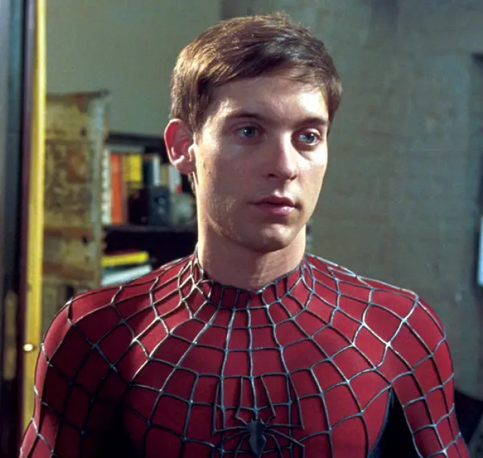 Let's start with our friendly neighborhood web slinger when he appeared in the movie by Sam Raimi