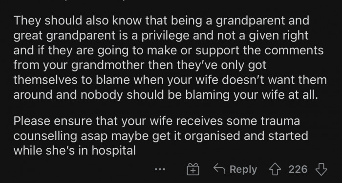 Being a grandparent is a privilege, not a given right.
