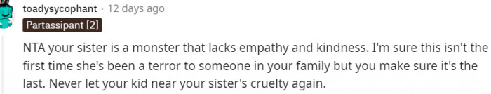 A monster who lacks empathy and kindness