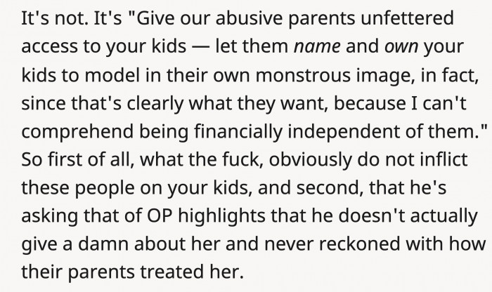 He only talked to OP because he needed something from her.