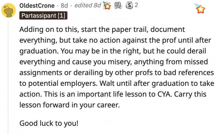 Helpful redditors chimed in with their practical advice