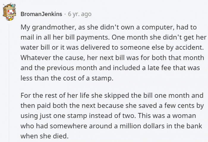 2. Maybe that's where all the millions came from: saving on stamps