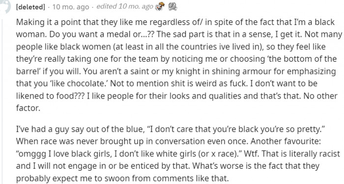 Taking one for the team by being racist